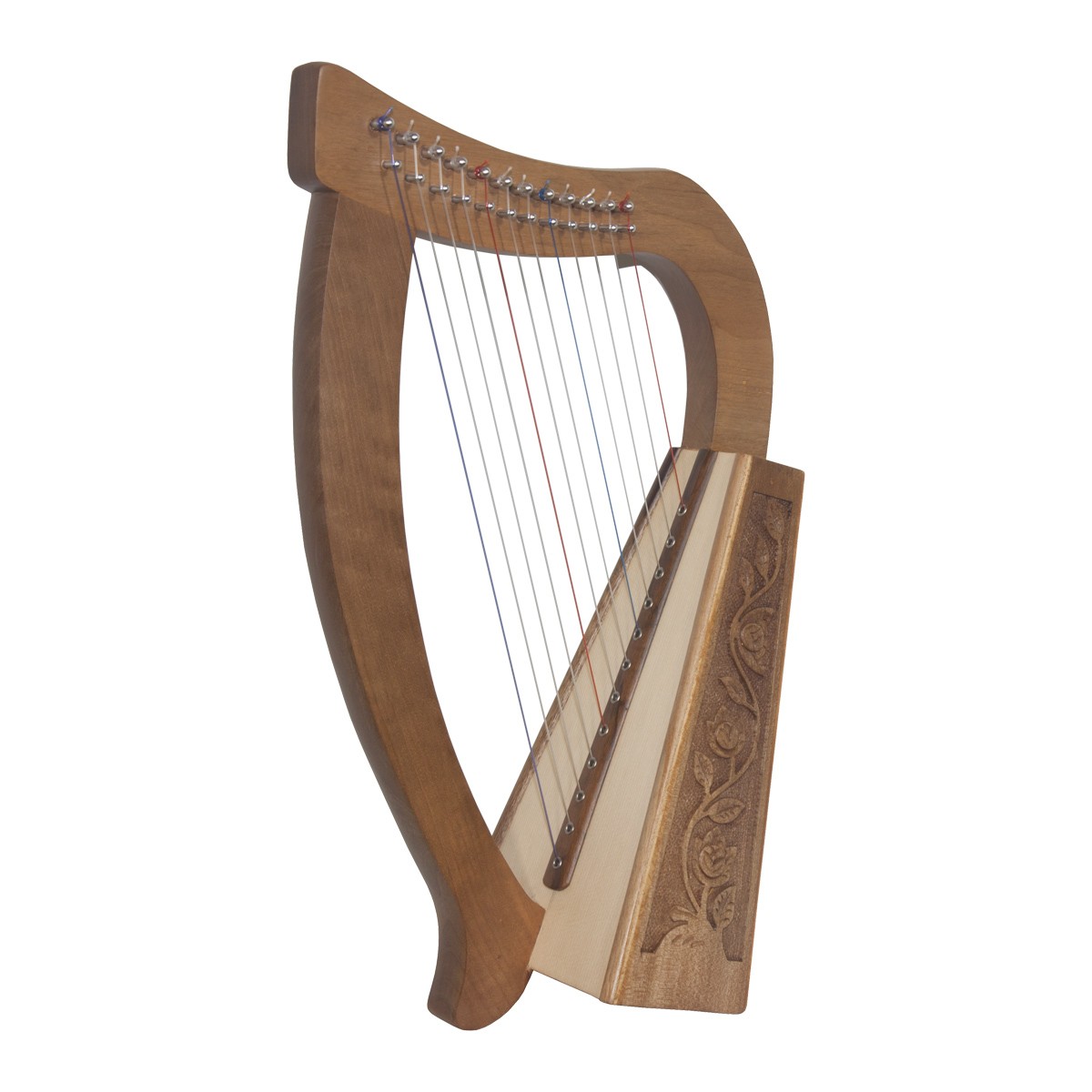 Roosebeck Minstrel Harp 29 String Chelby Levers Sheesham Knotwork